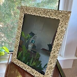 Vintage Ornate Heavyweight Picture Frame 16.5” x 13.5” Intricate Scroll Design
